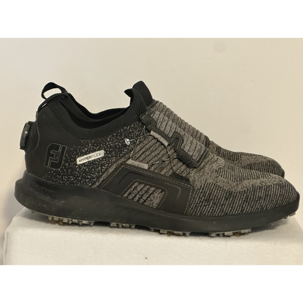 FOOTJOY Hyperflex BOA Wrapid Golf Shoes Men's Size 11 M Black Grey 51087